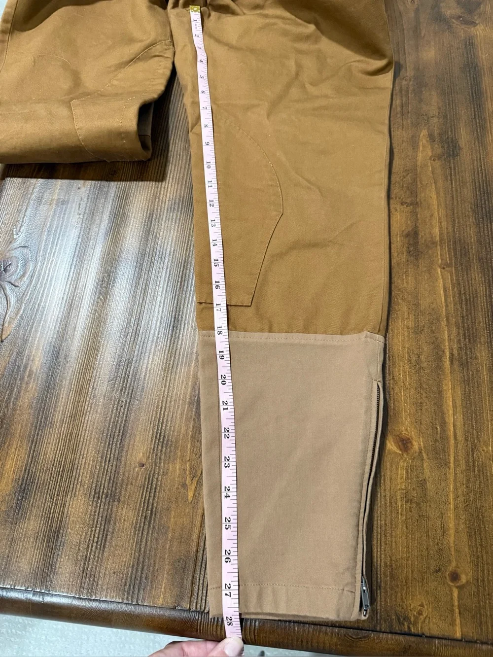 Gucci Military Drill Brown Cotton Elastic Tapered Pants Size 46